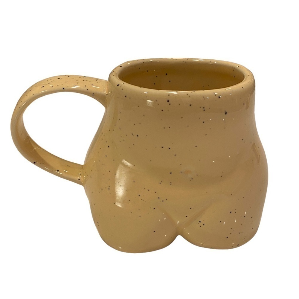 UO Home Novelty Funny Butt Shaped Ceramic Coffee Water Cup  Tea Cup 10 oz.
